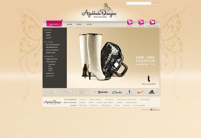 Ayakkabı Dünyası: E-commerce design