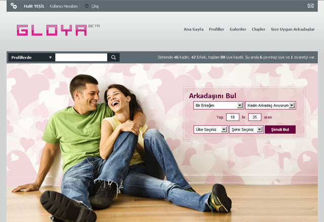 Gloya.com: Arkadaşlık ve topluluk portalı